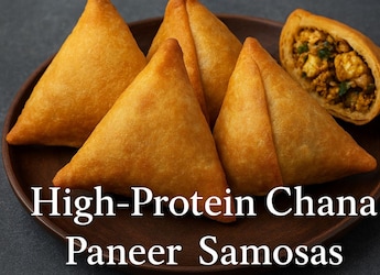 How To Make High-Protein Chana Paneer Samosa Without Frying For Guilt-Free Snacking