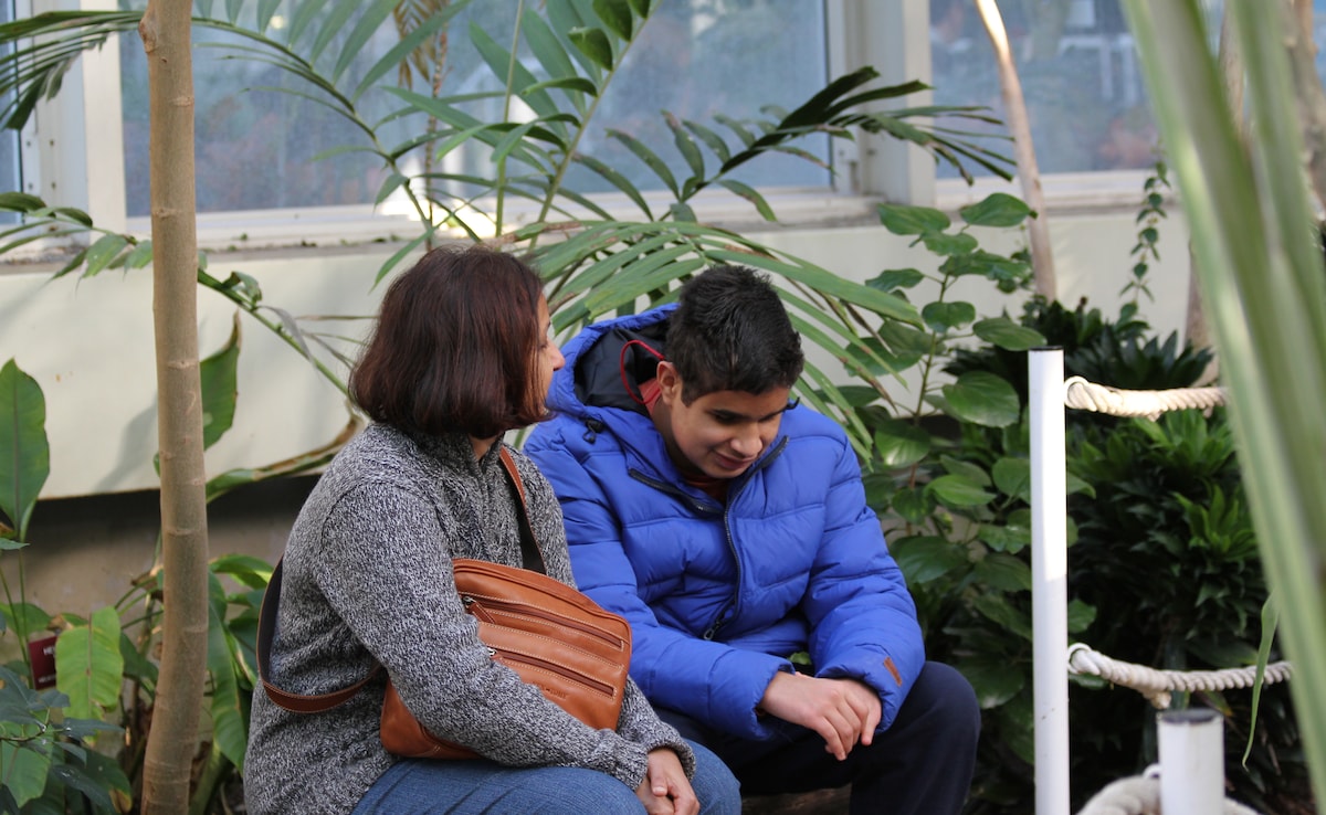 Meenu and Ruzbeh at botanical gardens Meenu and Ruzbeh at botanical gardens