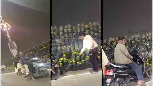 Lucknow Viral Video: राष्ट्र प्रेरणा स्थल के बाहर 'गजब' की लूट! PM मोदी के जाते ही कोई ले गया कटआउट, तो कुछ स्कूटर पर लाद ले गए गमले