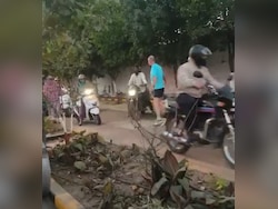 Video: Bikers Ride On Footpath In Pune, Foreign Tourists Refuse To Give Way