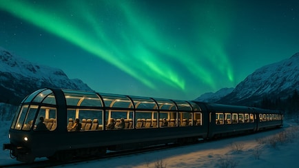 Norway Launches World's First Panoramic Night Train To See Northern Lights