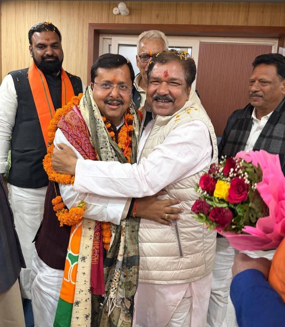 बिहार बीजेपी अध्यक्ष दिलीप जायसवाल के साथ नितिन नवीन. बिहार बीजेपी अध्यक्ष दिलीप जायसवाल के साथ नितिन नवीन.