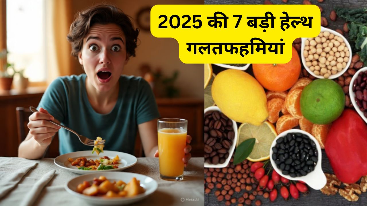 जो चीजें हम हेल्दी समझते थे, वही निकली सबसे खतरनाक! 2025 की 7 बड़ी हेल्थ गलतफहमियां