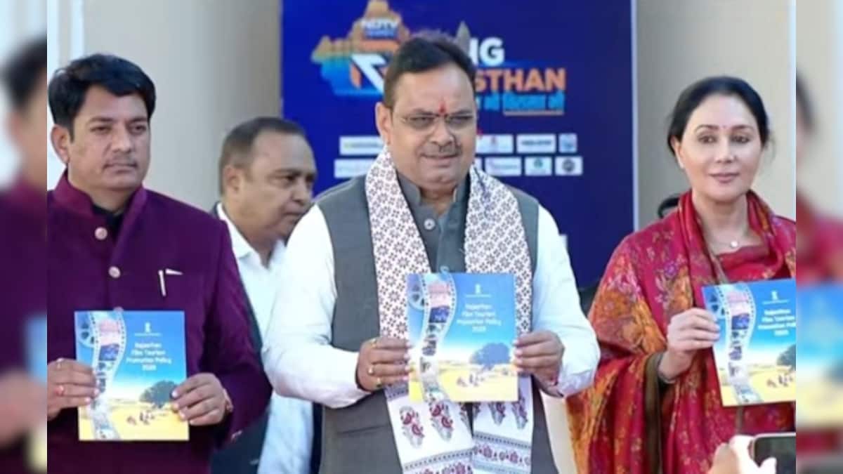 &lsquo;राइजिंग राजस्थान: विकास भी, विरासत भी', NDTV के मंच से CM भजनलाल शर्मा ने की नई फिल्म नीति की घोषणा