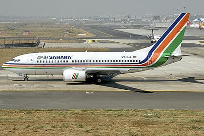 Air Sahara was established on September 20, 1991. Photo: bobbymukherji.com Air Sahara was established on September 20, 1991. Photo: bobbymukherji.com