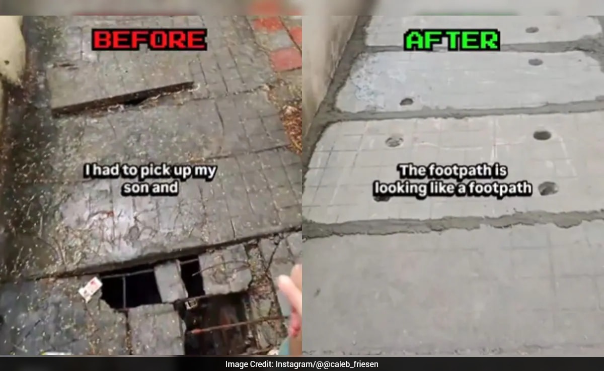 Bengaluru Footpath Restored After Viral Video