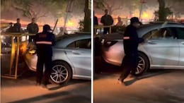 Video: Guards Smash Mercedes' Windscreen, Windows With Sticks In Gurugram
