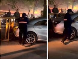 Video: Guards Smash Mercedes' Windscreen, Windows With Sticks In Gurugram