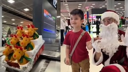 Watch: Travellers Get Christmas Surprise At Bangkok's Suvarnabhumi Airport With Reindeer Dolls And Santa Parades