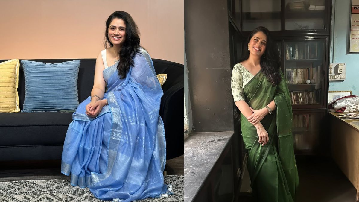 Girija Oak Flaunts Her Collection Of 400 Sarees, Including Banarasi, Kalamkari, And Leheriya