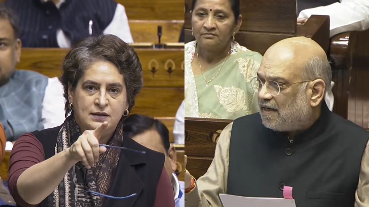Amit Shah Rebuts Priyanka Gandhi On Vande Mataram, Slams Nehru, Indira Gandhi