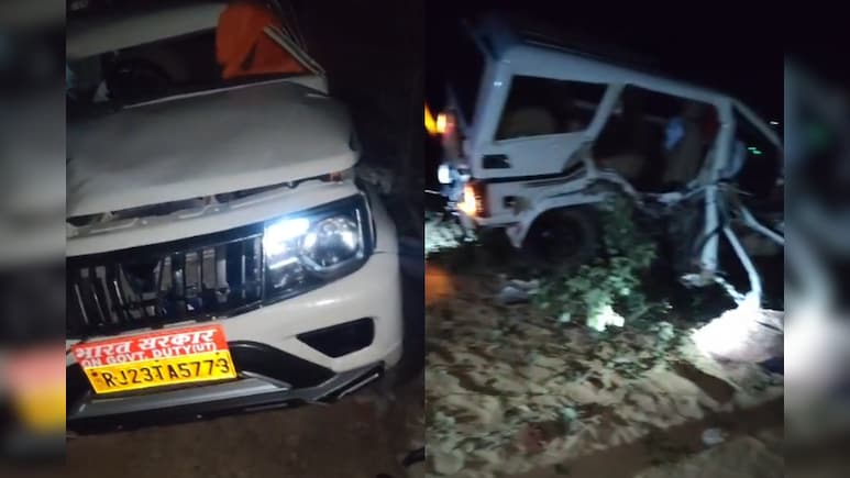 Sikar accident: सीकर में पत्थरों से भरी ट्रॉली से टकराई बोलेरो, 1 ने मौके पर ही तोड़ा दम; 2 घायल, गाड़ी में फंसे युवक