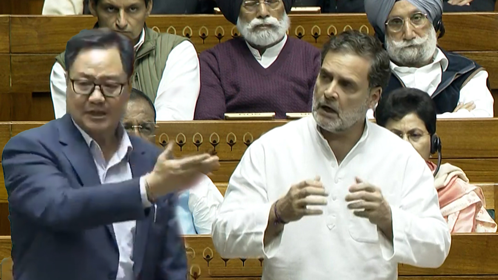 Heated Exchange In Lok Sabha: Rahul Gandhi vs Kiren Rijiju