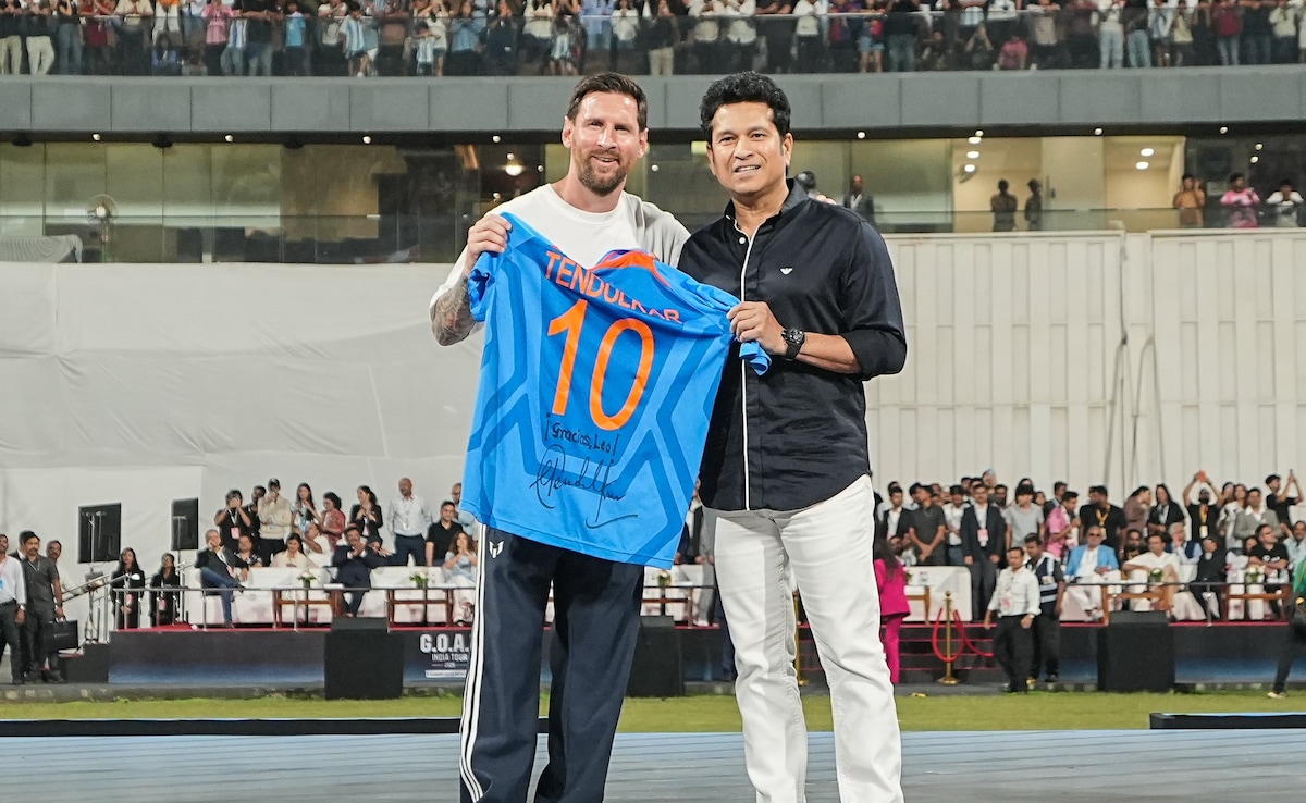 Sachin Tendulkars First Post After Meeting Lionel Messi At Wankhede Breaks The Internet