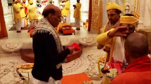 Pratishtha Dwadashi Celebrated At Ram Mandir As Rajnath Singh, Yogi Adityanath Visit Ayodhya