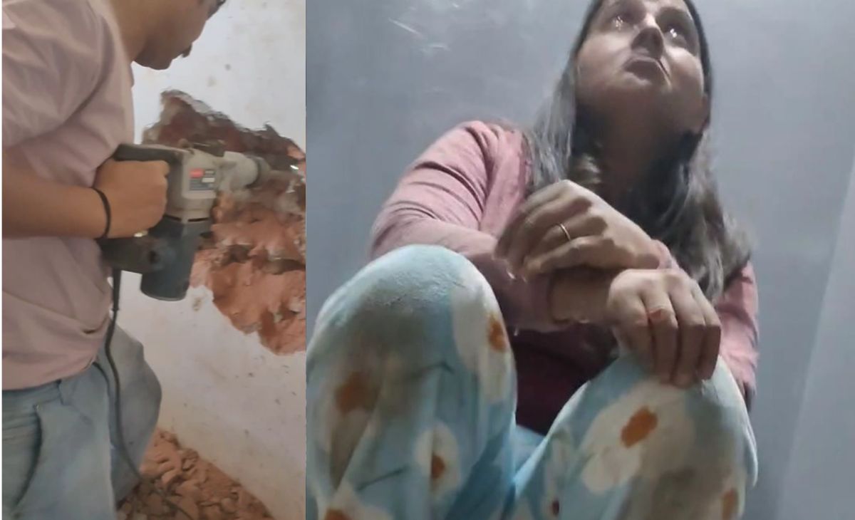 VIDEO: सोसायटी की लिफ्ट में 2 घंटे फंसी रही महिला, दीवार तोड़कर निकाला गया, उल्टी दिशा में दौड़ी थी लिफ्ट