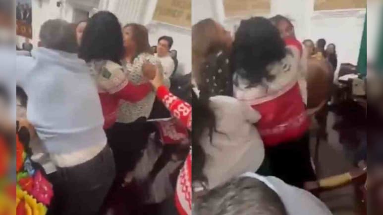 VIDEO : घूंसे-थप्पड़, फिर नोच डाले बाल... इस देश की संसद में महिला सांसदों का जबरदस्त हंगामा