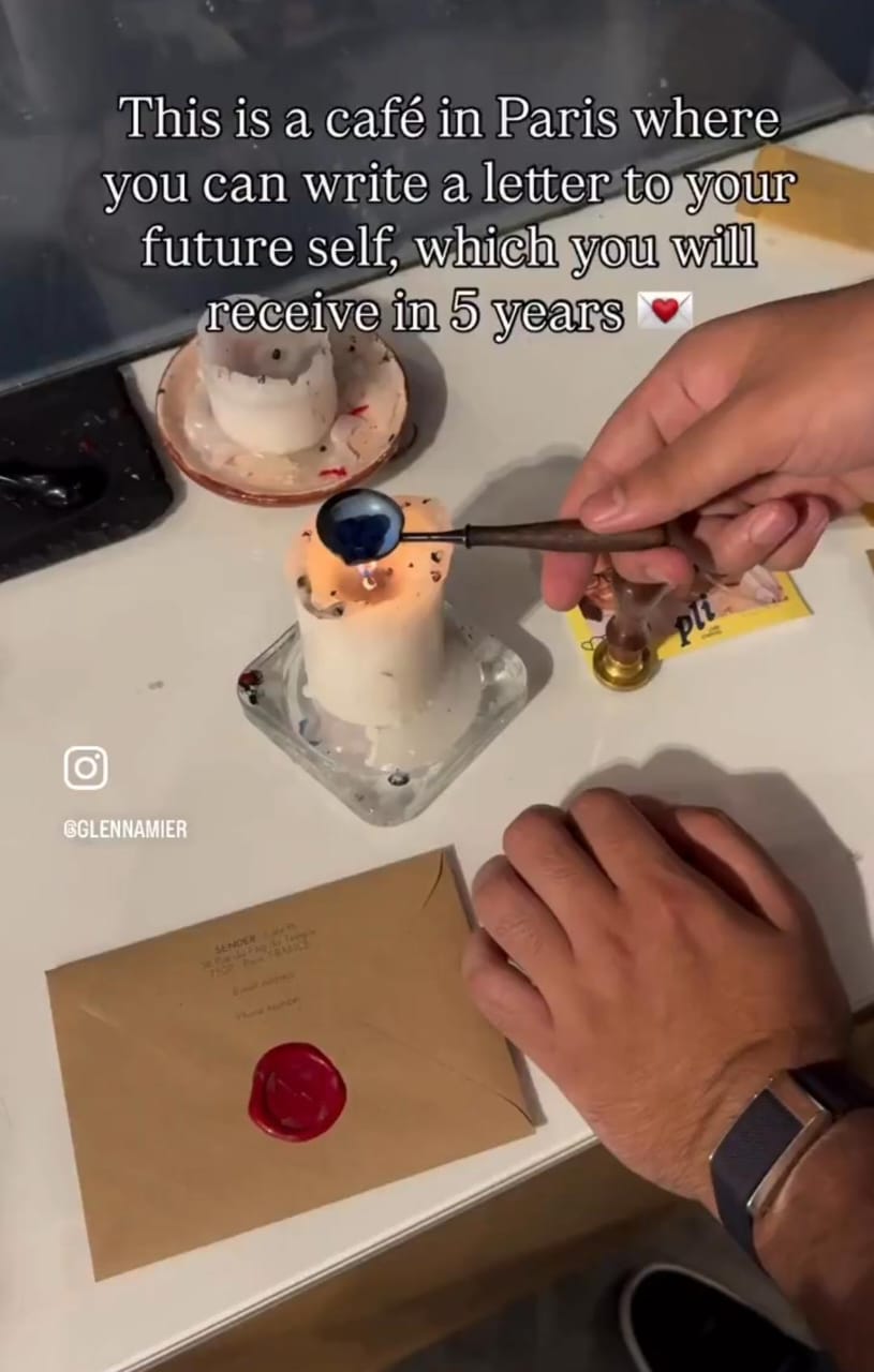 'So French': Internet Loves Parisian Cafe's Idea Of Letters To Your Future Self