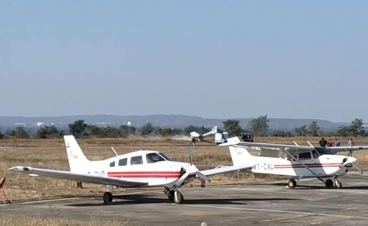 Aircraft Crashes In Madhya Pradesh, Trainee Pilot Safe