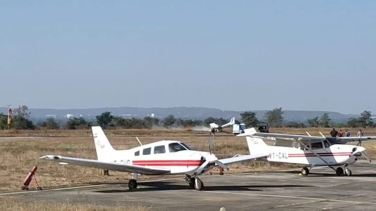 Aircraft Crashes In Madhya Pradesh, Trainee Pilot Safe