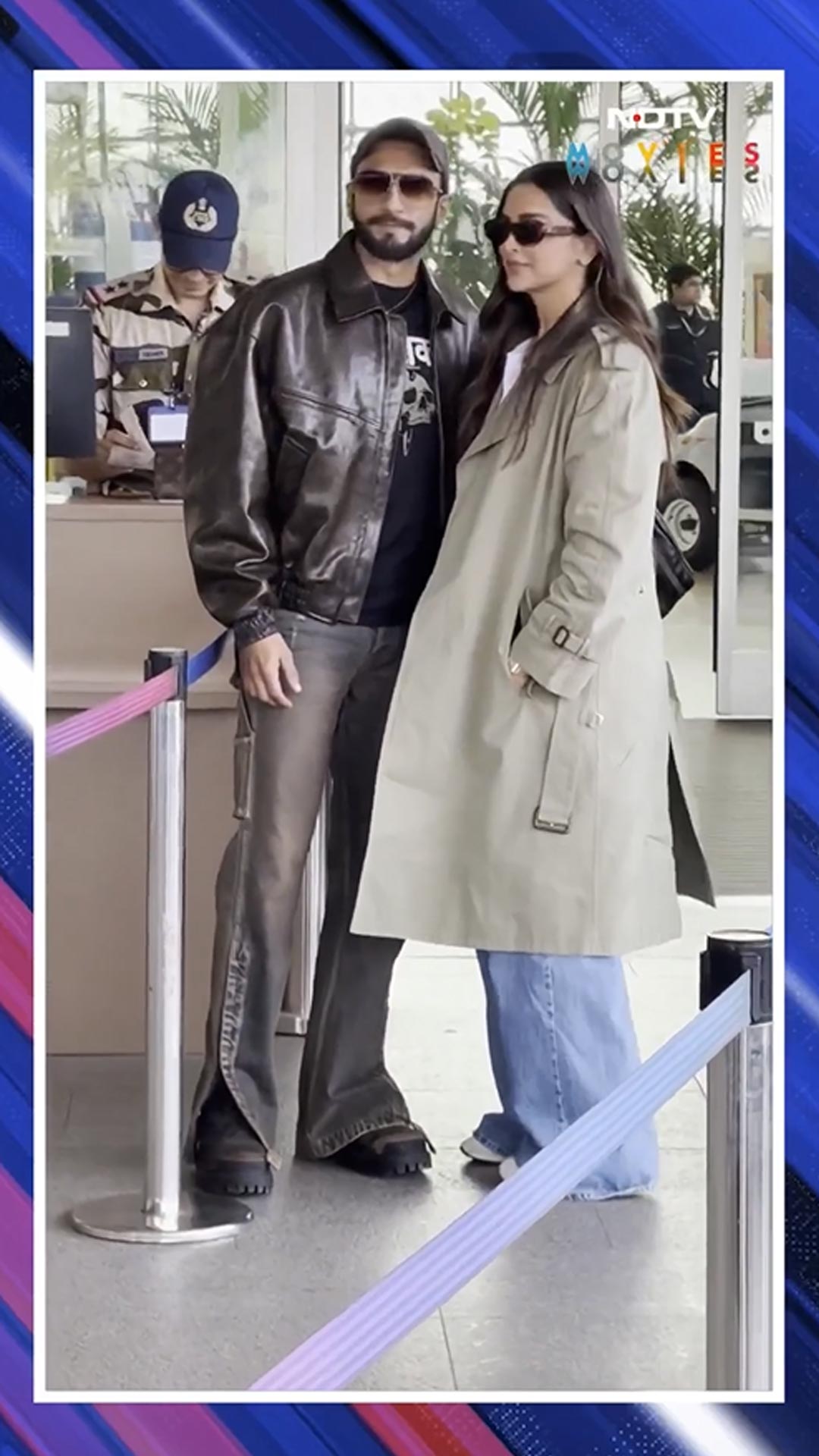 Ranveer, Deepika Walk Hand-In-Hand At Mumbai Airport