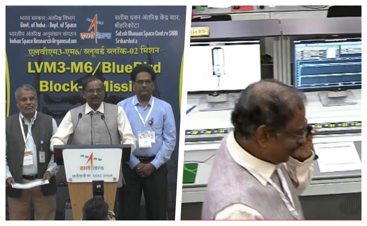 पहले बेचैनी फिर कमाल की खुशी.. बाहुबली रॉकेट से सैटेलाइट के सफल लॉन्च होते ही इसरो चेयरमैन का रिएक्शन देखिए