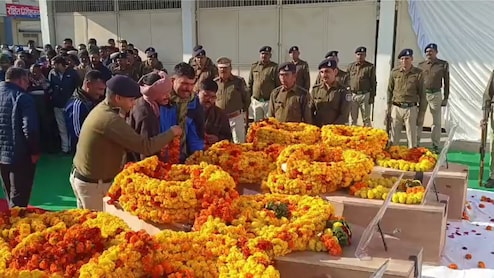 सागर सड़क दुर्घटना में मृत 4 जवानों को श्रद्धांजलि, मुरैना और भिंड में आज होगा अंतिम संस्कार