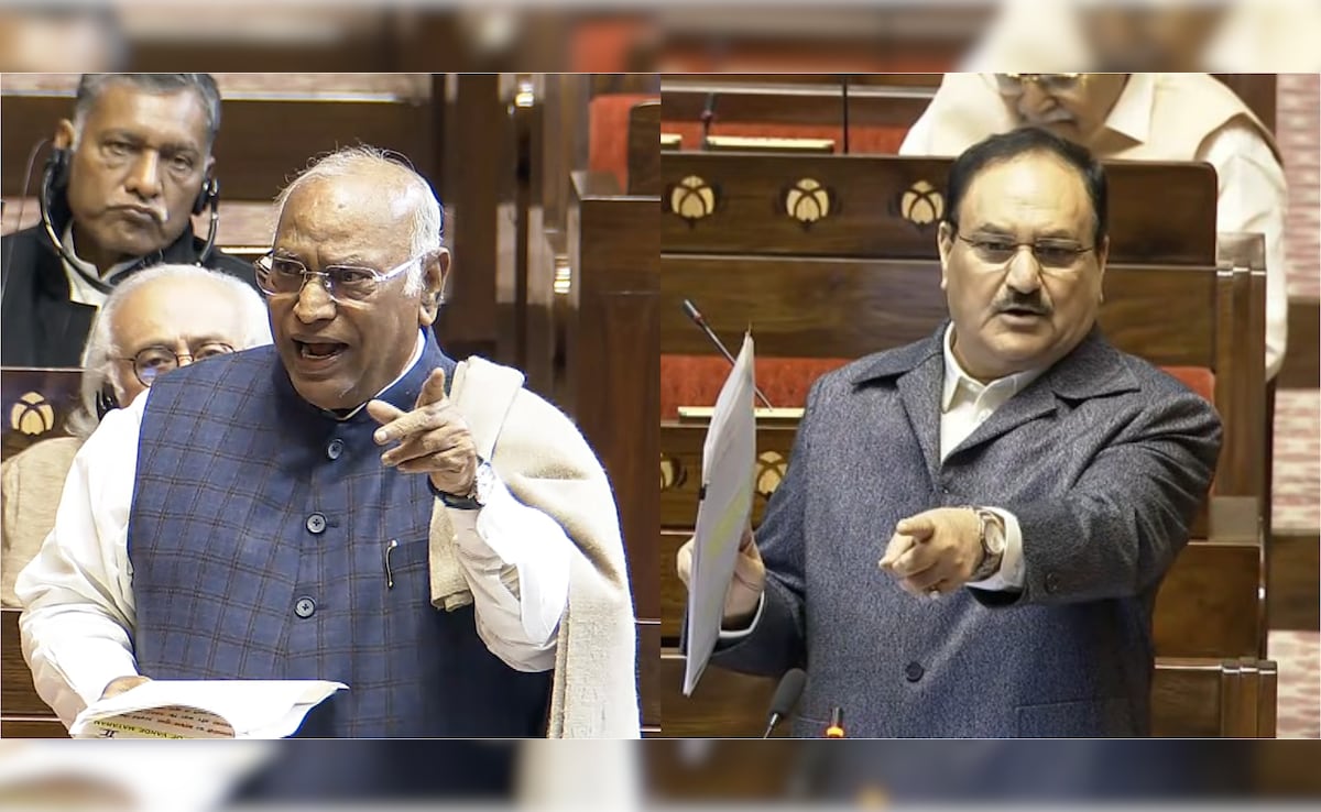 Parliament Winter Session Live Updates:  "Debate Is Over Vande Mataram Or Nehru," Asks M Kharge; JP Nadda Responds