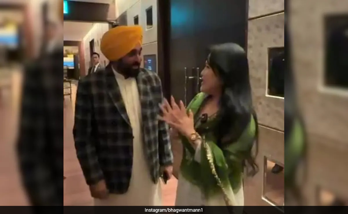 "Nice To Hear...": Bhagwant Mann Impressed By Korean Woman's Fluent Punjabi