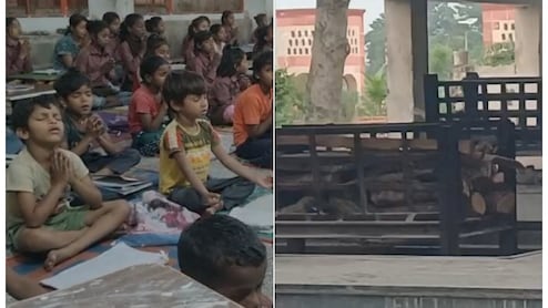 Unique school : स्मशानभूमीत जळत्या चितेशेजारी मुलांचा अभ्यास; अनोख्या शाळेची देशभरात चर्चा