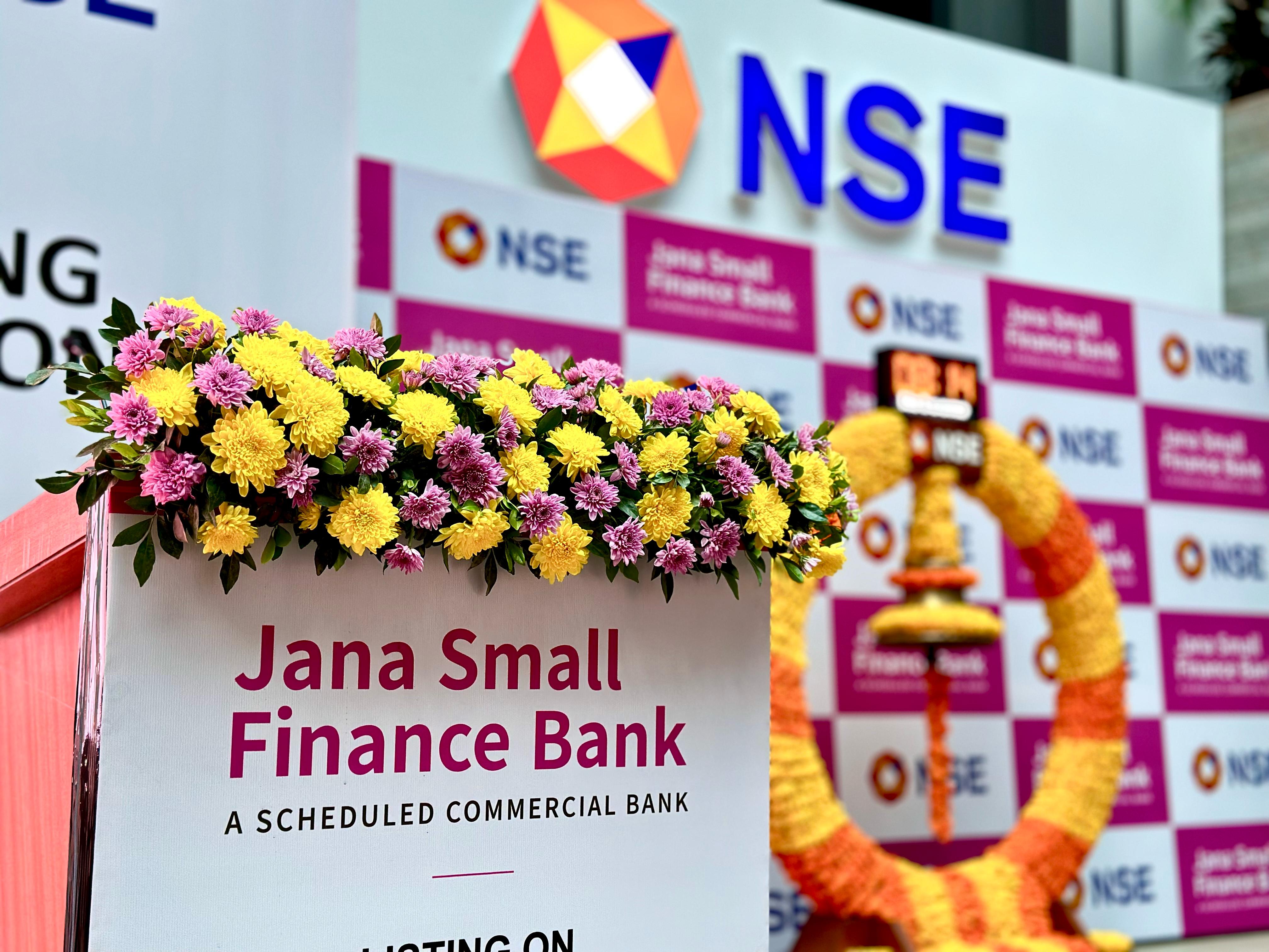 Jana Small Finance Bank Shares Close 11.23% Lower On Debut