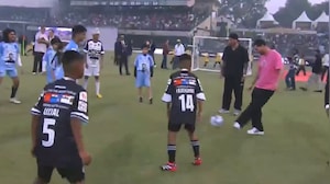 Lionel Messi Joins Kids For Football Fun At Delhi Stadium