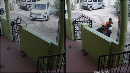 कर्नाटक : घर के बाहर खड़ी बच्ची पर चढ़ी कार, CCTV में दिखा चमत्कार, ऐसे बची जान