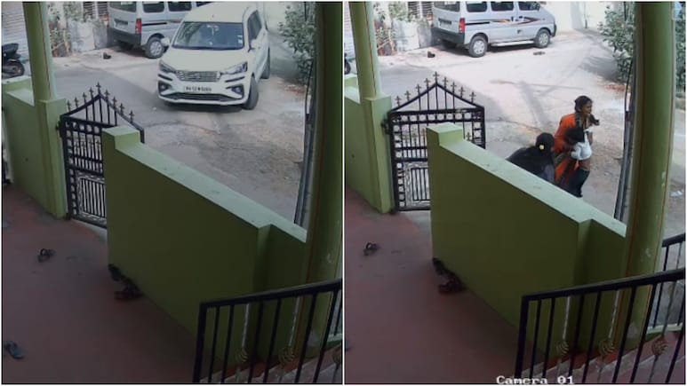 कर्नाटक : घर के बाहर खड़ी 4 साल की बच्ची को कार ने कुचला, चमत्कारिक रूप से बची जान