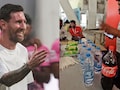 Lionel Messi च्या टूरदरम्यान चाहत्यांची लूट! 20  रुपयांची पाणी बॉटल 1000% महाग विकली