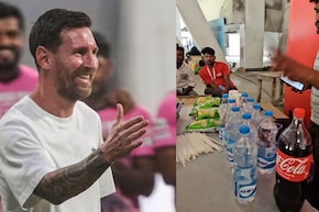 Lionel Messi च्या टूरदरम्यान चाहत्यांची लूट! 20  रुपयांची पाणी बॉटल 1000% महाग विकली