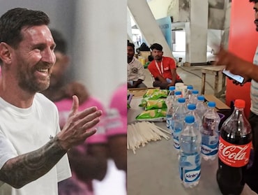 Lionel Messi च्या टूरदरम्यान चाहत्यांची लूट! 20  रुपयांची पाणी बॉटल 1000% महाग विकली