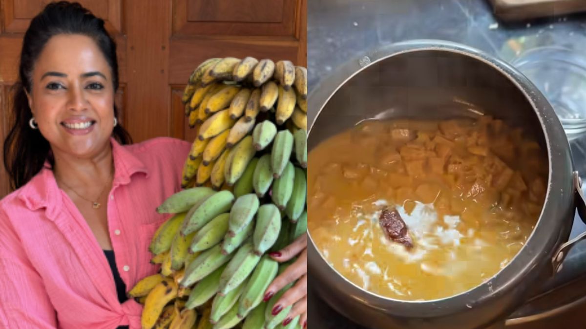Sameera Reddy Aces "Gentle On The Gut" Banana Stem And Dal Curry Recipe: "Brings Comfort, Supports Digestion"