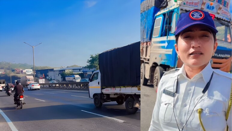 VIDEO: " स्पीड गन पावत्या फाडण्यासाठी बसवलेल्या नाहीत", महिला पोलिसाचे वाहनचालकांना खडेबोल