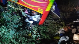 Andhra Bus With Devotees Crashes Into Ravine Due To Heavy Fog, 9 Dead