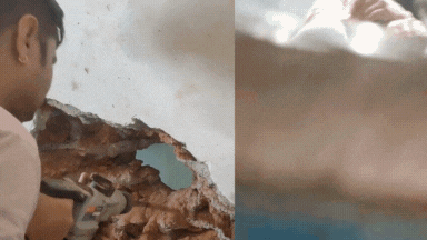 VIDEO: सोसायटी की लिफ्ट में 2 घंटे फंसी रही महिला, दीवार तोड़कर निकाला गया, उल्टी दिशा में दौड़ी थी लिफ्ट