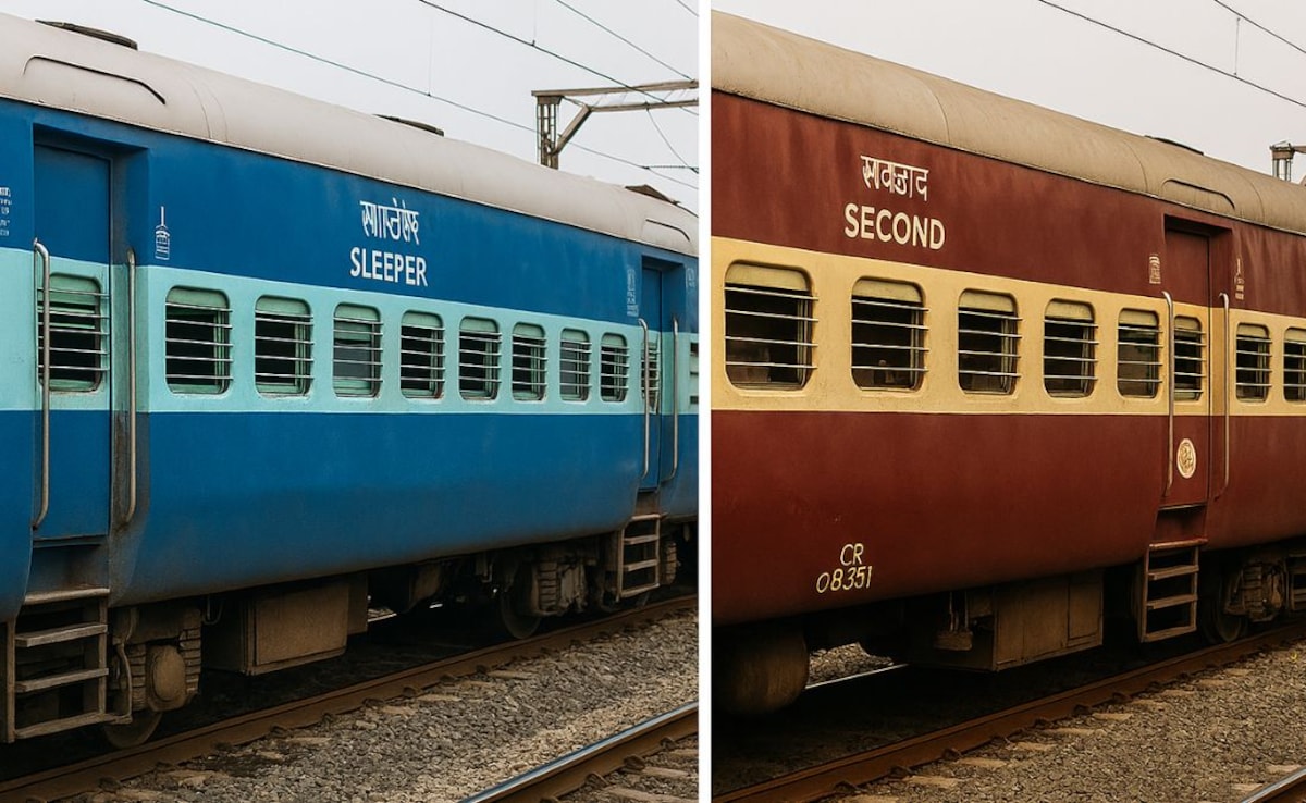 Why Do Indian Trains Come In Different Colours? Find Out Here