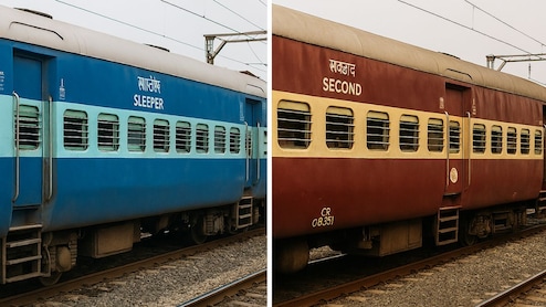 Why Do Indian Trains Come In Different Colours? Find Out Here