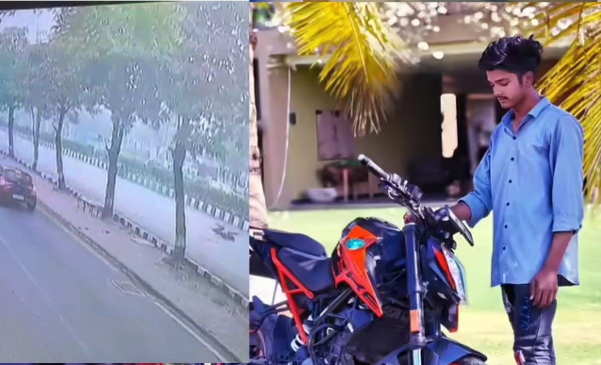 खौफनाक VIDEO: रॉकेट की रफ्तार से बाइक डिवाइडर से टकराई और सिर धड़ से अलग, घर का इकलौता चिराग था प्रिंस
