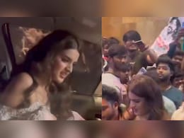 On Camera, Nidhhi Agerwal Mobbed At <i>The Raja Saab</i> Song Event At Lulu Mall In Hyderabad