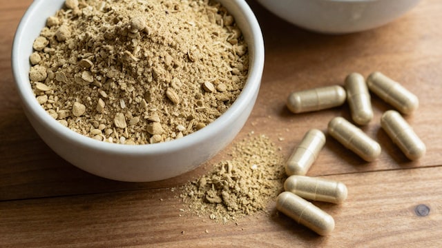 How to consume ashwagandha powder for stress relief.
