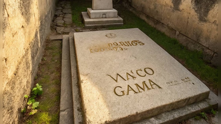 भारत की खोज करने वाले वास्को डी गामा को कहां दफनाया गया था?