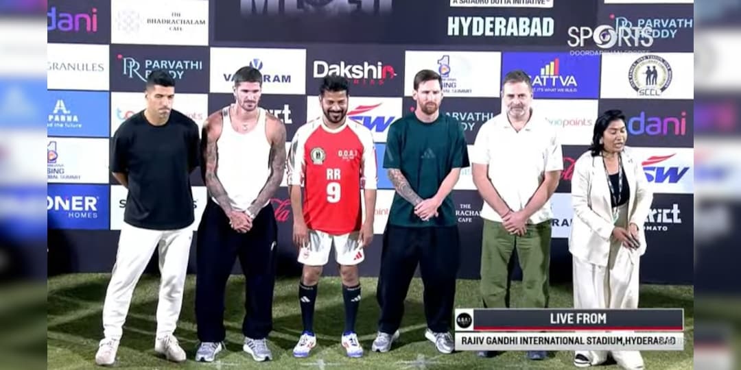 Lionel Messi Tour: हैदराबाद में सुपरहिट रहा मेस्सी शो, फुटबॉलर ने फैंस को दिया मैसेज, सीएम रेवंत भी छाए