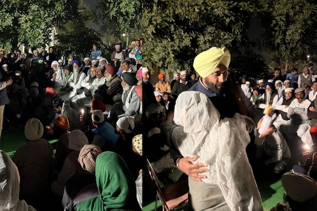 किसानों से बातचीत करते हुए विधायक गुरवीर सिंह बरार