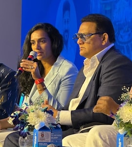 PV Sindhu Hails States Sports Vision At Telangana Rising Global Summit 2025